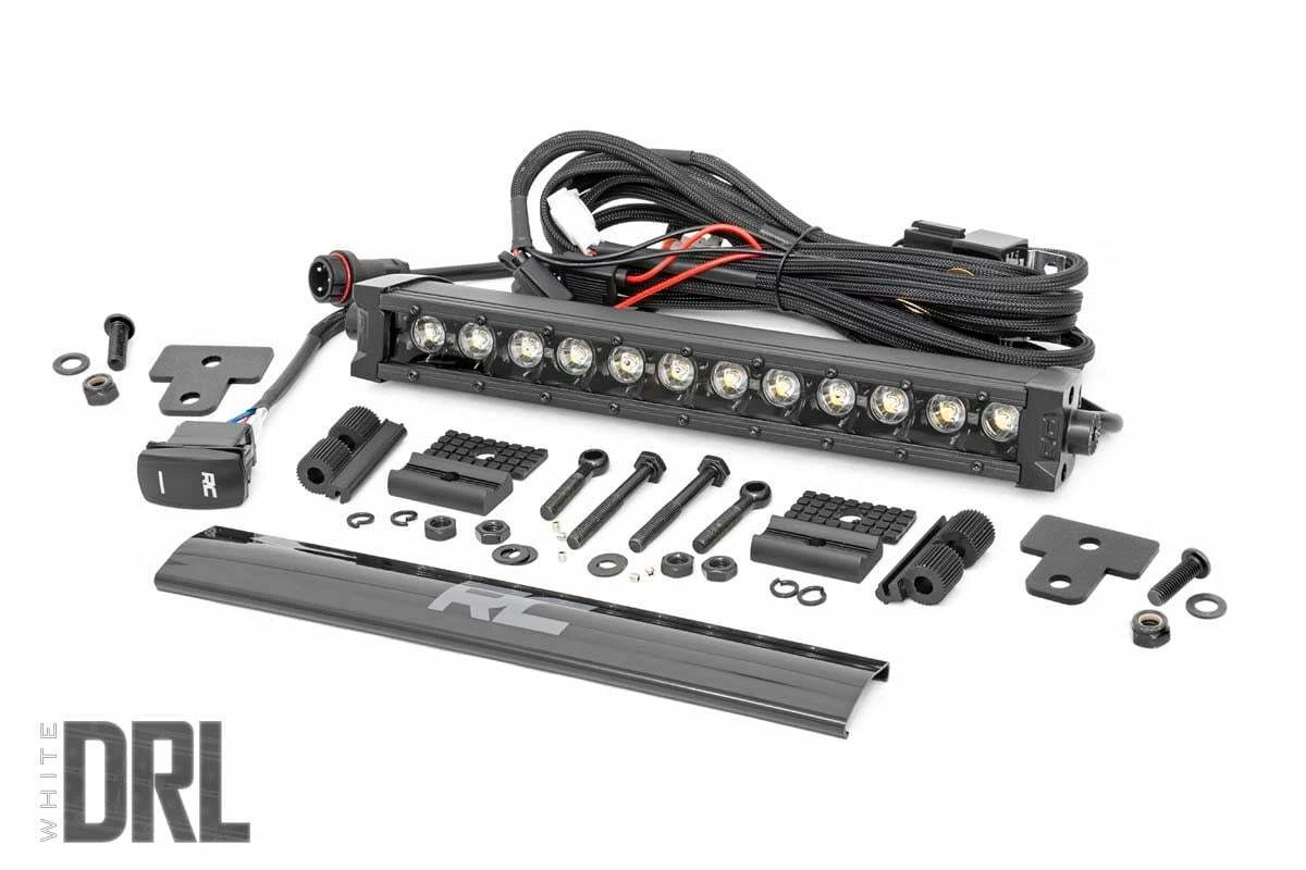 Fits Can-Am Defender HD 8_HD 9_HD 10 LED Light Bumper Mount 12_ Black DRL 97004